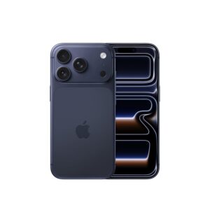 Apple iPhone 17 Pro 512 GB: 15.93 cm (6.3″) Display with Promotion up to 120Hz, A19 Pro Chip, Breakthrough Battery Life, Pro Fusion Camera System with Center Stage Front Camera; Deep Blue
